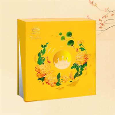 Trăng Vàng Hồng Ngọc An Nhiên – 4 Bánh X 160g ( Hộp màu vàng)