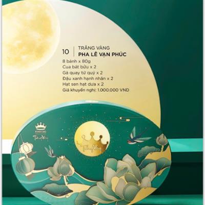 Trăng Vàng Pha Lê Vạn Phúc (Xanh lá) (Hộp Giấy 8 Bánh X 80g)