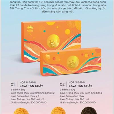 Bánh Trung Thu Lava Trứng Chảy – Hộp 3 Bánh 2026